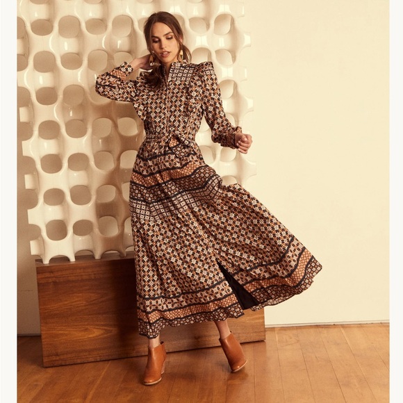 Caballero brand. Beautiful long dress. Lined - Picture 4 of 4